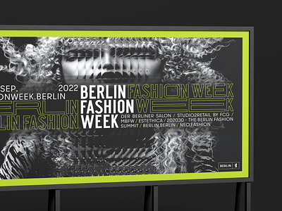 Berlin Fashion Week adv branding graphic design mupi outdoor