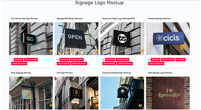 Signage Logo Mockup free mockup graphic eagle logo mockup signage logo mockup