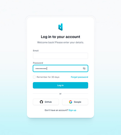 Log in page design figma form log in minimal modal sign in ui