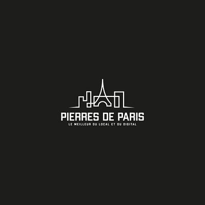 Pierres de Paris l best designer graphicdesign illustration logo design logodesign minimal modern logo paris logo real estate logo