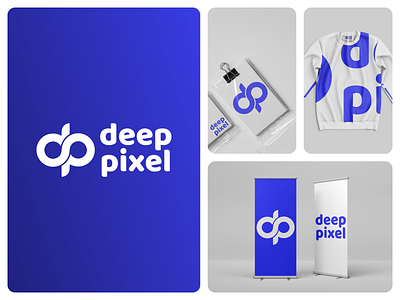 deep pixel - logo and branding branding logo techbrand techdesign techidentity techlogo technologybranding