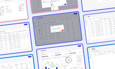 Tollogic - SAAS product for commercial carriers crm dashboard figma graphic design saas dashboard ui design ux design