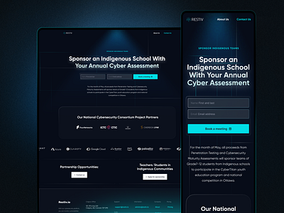 Cyber Assessment Landing Page cyber cybersecurity design graphic design landing page ui website
