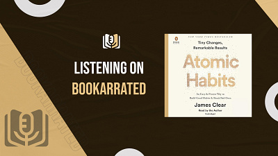 Atomic habits by james clear listening on Bookrated audiobook twitterposts