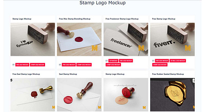 Stamp Logo Mockup graphic eagle logo mockup stamp stamp logo mockup