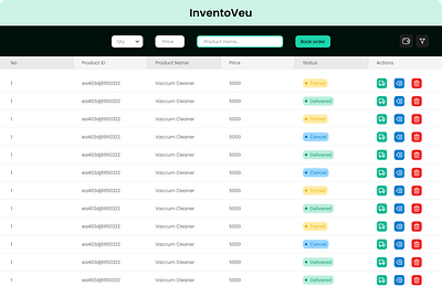 Inventory Management dashboard managment portal ui web webapp website