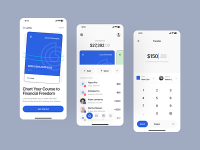 Concept Finance Mobile App design finance minimal product design ui ux