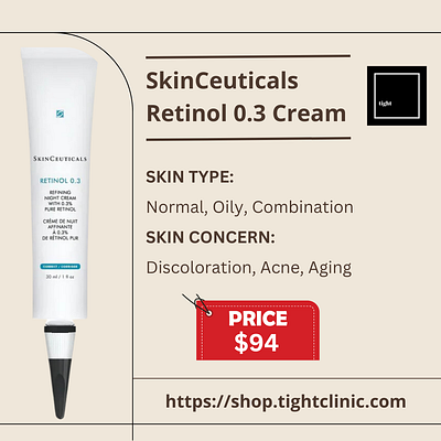 SkinCeuticals Retinol 0.3 Cream for Night Time Skincare skinceuticals retinol 0.3 cream