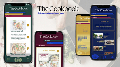 Cooking app - UX/UI app cooking design graphic design the cookbook ui ui design ux ux design uxui