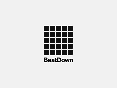 BeatDown brand branding brandmark clean combinationlogo design edm electronicmusic graphic design icon logo logomark logotype mark marks minimal music symbol