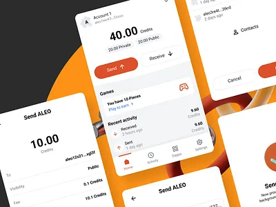 Concept of a secure crypto wallet blockhain case study crypto interface privacy research ui ux wallet