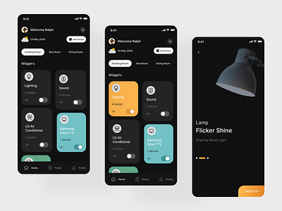 Daily UI Challenge #Day 21 Home Monitoring Dashboard appdesign application automation challenge daily ui dashboard day21 design device dribbble home home automation home monitoring dashboard monitoring remote control smart control smart home technology ui uiux