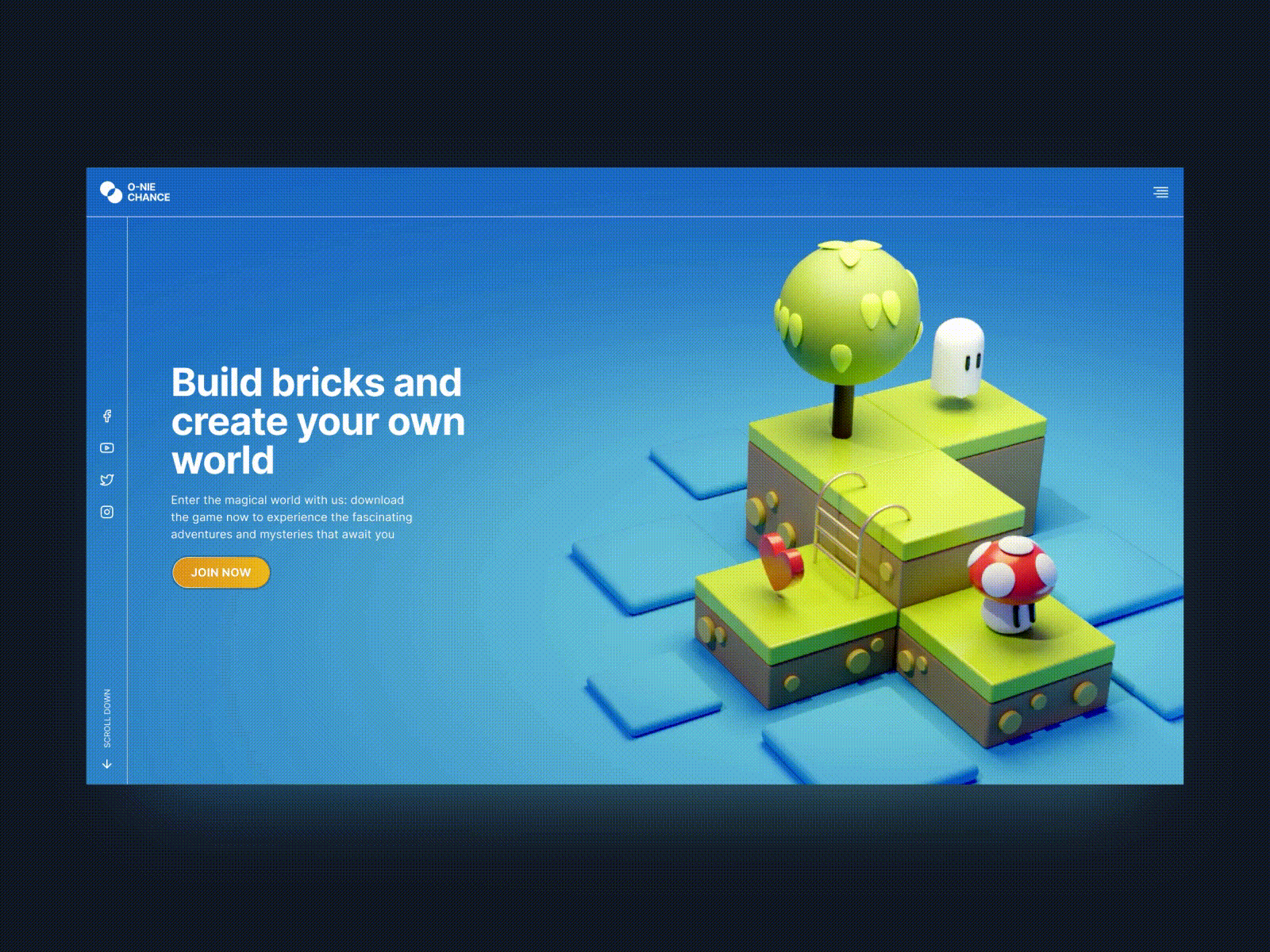 Brick Work game 3d game motion graphics ui