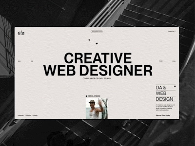 New personal website ✨ animation branding design gifs lover graphic design hover cursor hover effect interactive micro interactive portfolio scroll animation showreel ui ui design uiux ux design webdesign webdesigner webdevelopment website