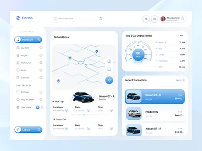 Car Rent Admin Dashboard admin branding business car best design car dashboard car rent dashboard design car store dashboard car store design car website 2024 car website design location map modern car dashboard design modern design online car store design panel rent rent card design uiux design
