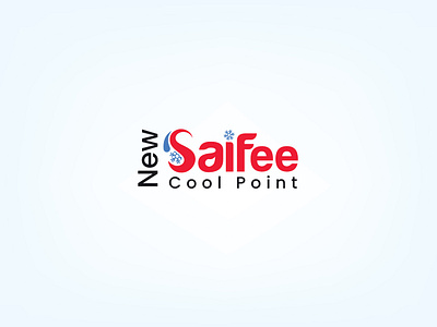 Saifee Cool point Logo ac logo ac repair logo anymotions brand identity branding brochure business card cool freeze repair logo graphic design illustrator photoshop point red logo refrigerator repair logo saifee logo snow winter