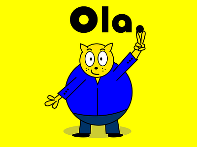 Ola. 2.0 2d animation amusing animate animation branding character design characters design fun logo funky funny graphic design illustration logo logo design love motion graphics professional ui yellow logo