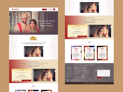 VanajaRao Marriage site redesign marriagewebsite ui uiuxdesign ux website design