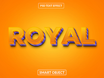 ROYAL 3d text effect title