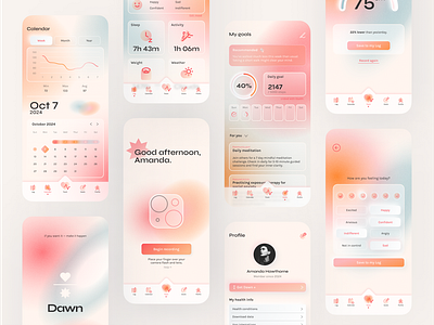Dawn - App Concept app branding graphic design ui ux