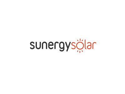 Sunergy Solar logo design solar logo