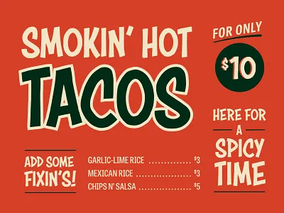 Typography Test branding design tacos typography vector