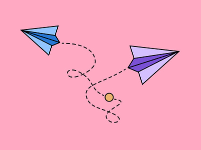 Different Directions. design direction figma icon illustration paper plane plane ui element vector