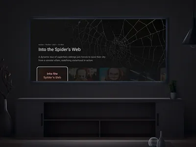 Day #25 of 30: Designed a video streaming app for TV #DailyUI android tv tv ui ux video streaming app