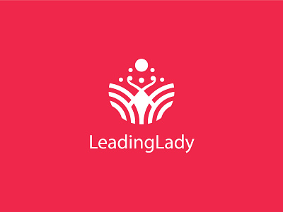 Logo Leading Lady 2d brand brand design brand identity branding business company design dribble flat graphic design identity logo logo design visual visual identity
