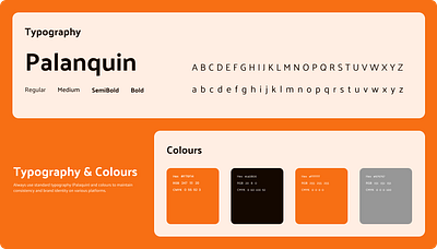 Guidelines - Colours & Typography brand brand identity branding colours guidelines typography ui ui design ui designer