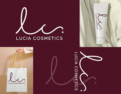LUCIA COSMETIC Logo and branding 3d animation brand guidelines brand identity branding cosmetics design graphic design illustration logo motion graphics skincare typography ui ux vector