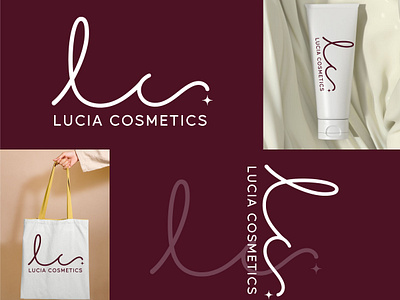 LUCIA COSMETIC Logo and branding 3d animation brand guidelines brand identity branding cosmetics design graphic design illustration logo motion graphics skincare typography ui ux vector