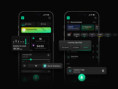 beatbox.companion #02 2024 app design application design beatbox chips inspiration mobile mobile app mobile application mobile design music music recorder player recorder saas tabs tabulation trend 2024 ui ui design