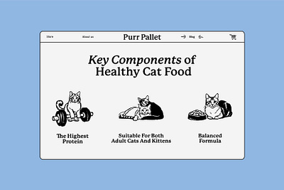 Purr Pallet - Website Design blog branding cat graphic design illustration post ui ux website