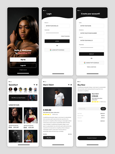 Clothing Brand E-Commerce website mobile UI | Start to finish ecommerce graphic design logo mobile app mobile ui ui web website