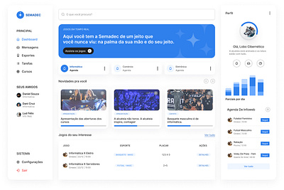 Dashboards para evento esportivo app dashboard ui