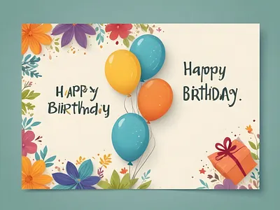 Happy Birthday Card Cover art birthday card celebrate happy illustration wish