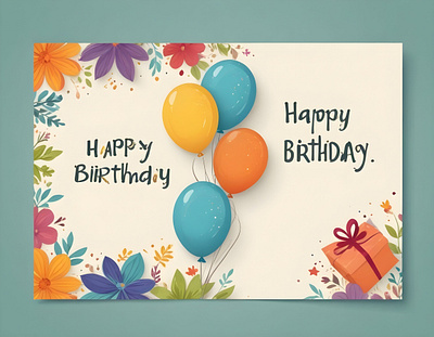 Happy Birthday Card Cover art birthday card celebrate happy illustration wish