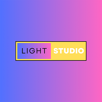 Light Studio canva design logo text