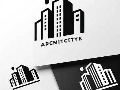 Construction Company Logo architecture branding building company design illustration logo