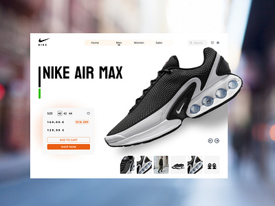 NIKE Website branding graphic design nike nike shoes ui ui design uiux web design