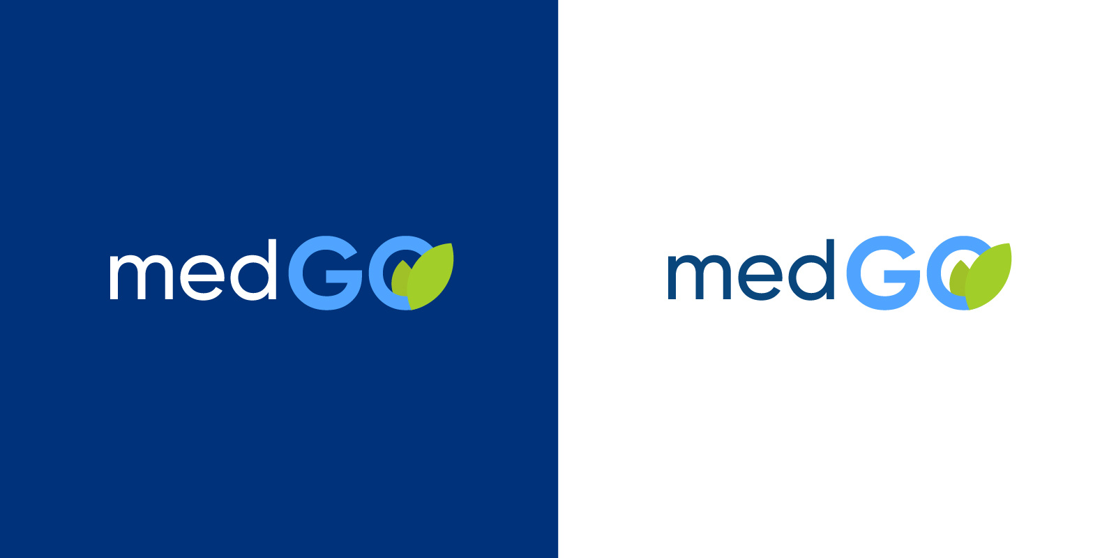Logotype "medGO" blue eps go green illustrator light blue logo logtype med medgo medical medicine svg white white blue