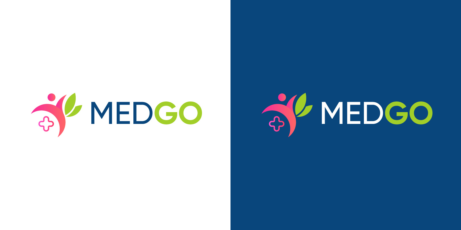 Logotype "MEDGO" ambulance go green health logo logotype med medgo medical больница зеленый медик медицина