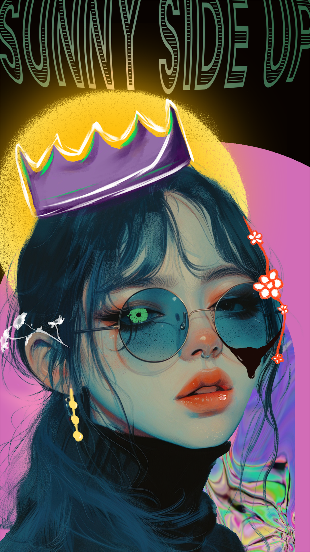 Photoshop Experiment 3 adobe colorful design doodle fun graphic design midjourney photoshop practice procreate