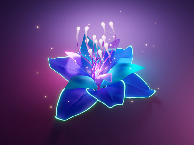 Enchanted Glowing Flower Animation