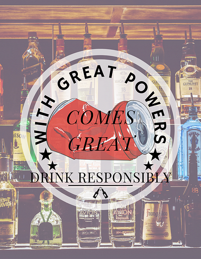 Drink Responsibly! branding canva graphic design logo qoutes t shirt design ideas