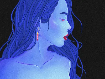 LIPSTICK anime asian fantasy fantasyart illus illustration manga mangastyle retro