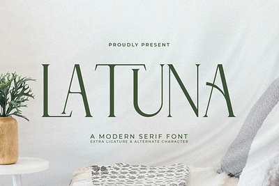 LATUNA - A Modern Serif Font style