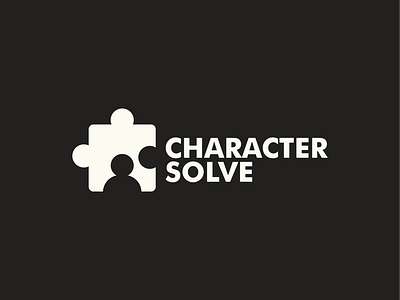 Character solve branding icon illustration logo puzzel