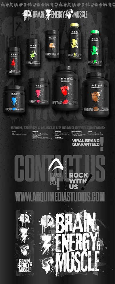 BrainEnergyMuscle "Brand for sale" Private Label diseñoweb